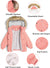 Arshiner Kids Girls Winter Coats Warm Thick Padded Hooded Fleece Lined Puffer Parka Jacket