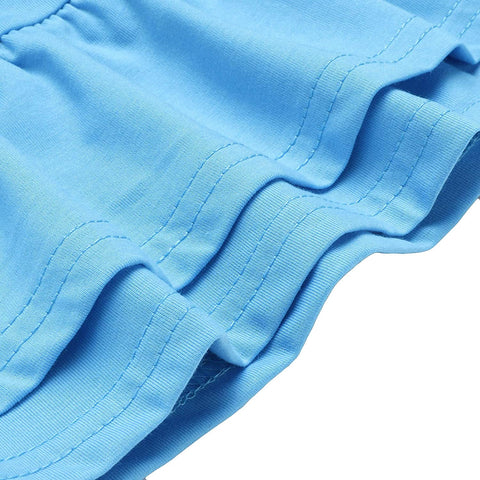Arshiner Girls Cotton Long Sleeve A-Line Ruffle Hem Dress
