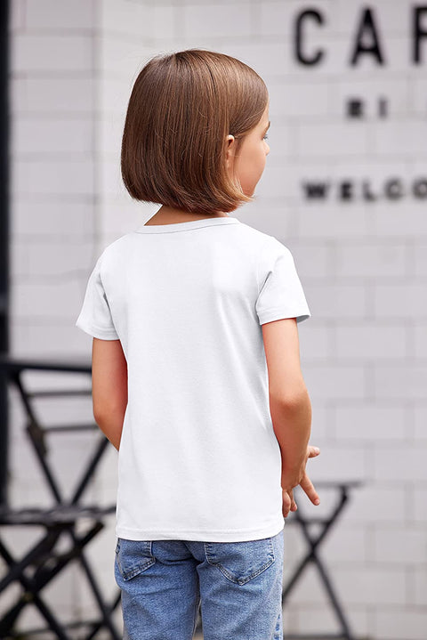 Arshiner Kids 2 Pack Short Sleeve Tees Girls Basic Tees 2pcs Shirt for Tie Dye