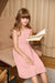 Arshiner Girls Linen Ruffle Backless Dress Flutter Sleeve A-Line Shirred Sundress for 4-12 Years Kids