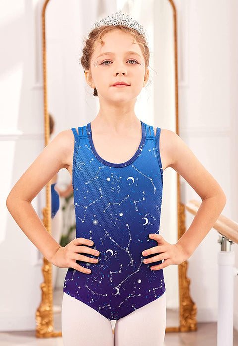 Arshiner Girls' Gymnastic Ballet Dance Tutu Dress Camisole Tank Leotard Skirt