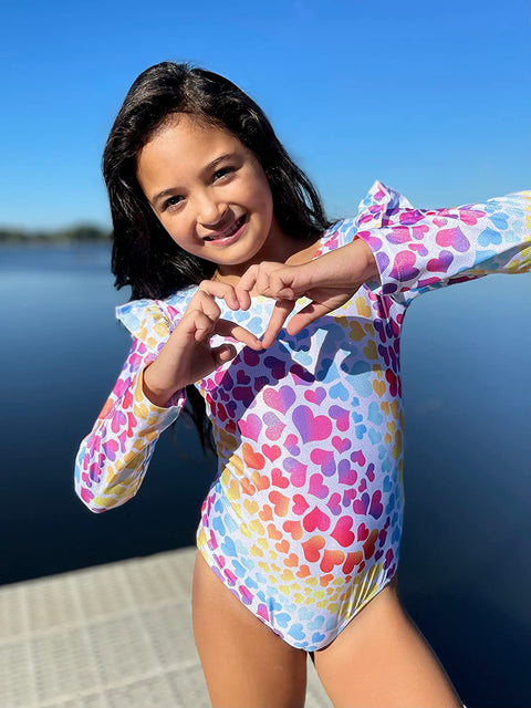 Arshiner Girls Gymnastics Leotards Ruffle Ballet Unitard Dancewear
