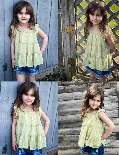 Arshiner Girls' Tunic Tops Summer Casual Blouses