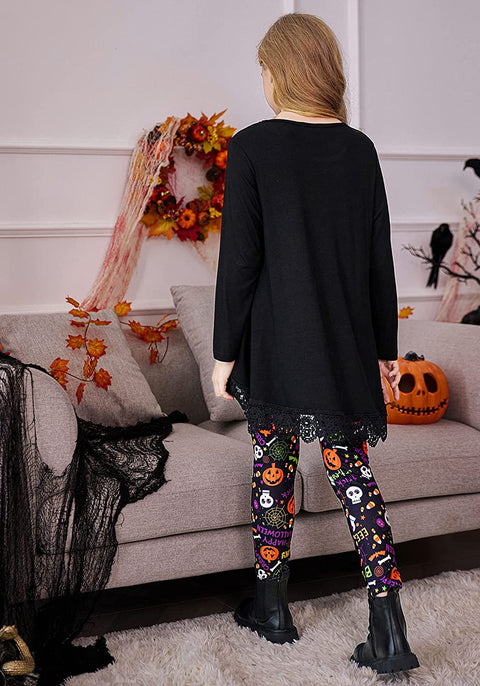 Arshiner Girl's Ankle Length Leggings 3-Pack Flower Stretch Pants
