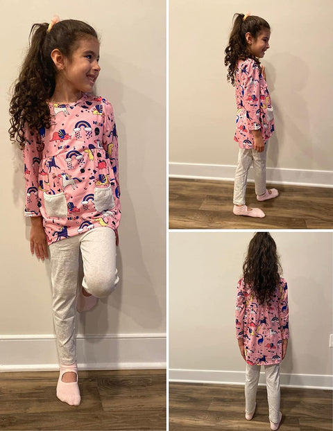 Arshiner Little Girls Unicorn Clothing Sets Long Sleeve Tops Pants