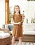 Arshiner Girls Short Sleeve Dresses Cute A Line Midi Casual Summer Dress for Kids
