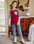 Arshiner Girls Long Sleeve Shirts Color Block Casual Cute Top Tee Blouse with Fashion Pocket