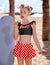 Arshiner Girls Swimsuits Two Piece Tankini Bathing Suits Summer Beach Ruffled Top and Skirted Trunks Swimwear for 6-16 Years