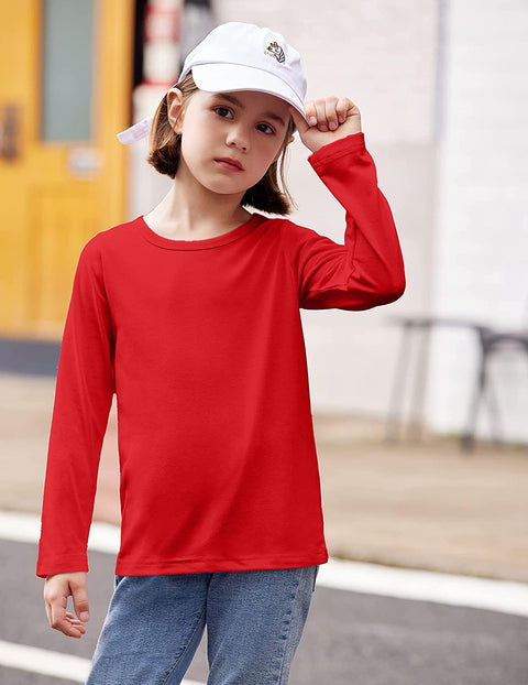 Arshiner Kids 3 Pack Long Sleeve Tees Girls Tees 3pcs Shirts