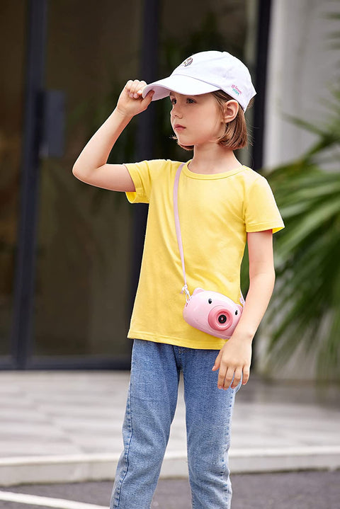 Arshiner Kids 2 Pack Short Sleeve Tees Girls Basic Tees 2pcs Shirt for Tie Dye