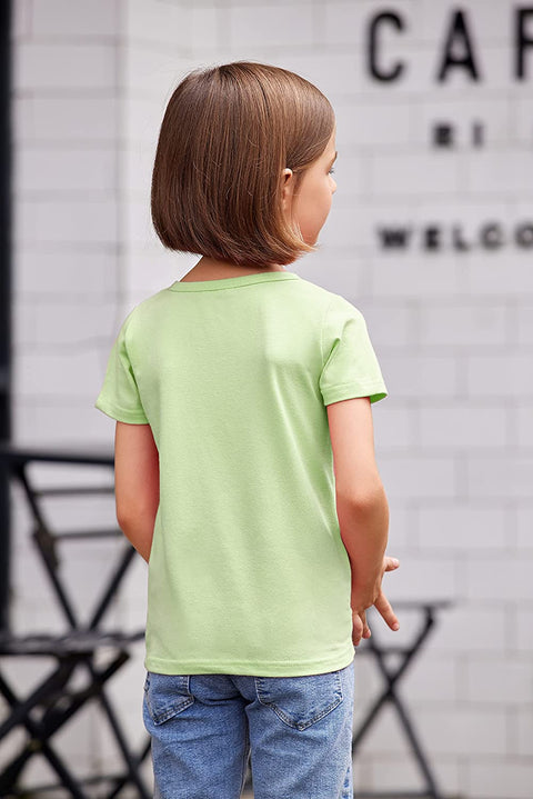 Arshiner Kids 2 Pack Short Sleeve Tees Girls Basic Tees 2pcs Shirt for Tie Dye