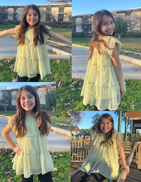 Arshiner Girls' Tunic Tops Summer Casual Blouses
