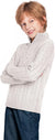 Arshiner Boy's Cable Knitted Sweater Half Zip Lightweight Casual Pullovers for Kids 2-11 Years