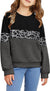 Arshiner Girls Color Block Sweatshirts Tops Kids Crewneck Long Sleeve Lightweight Pullover Hoodies