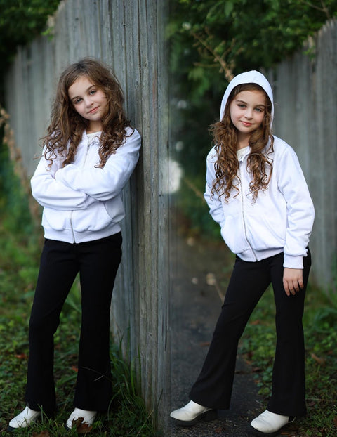 Arshiner Girls Zip Up Cropped Hoodies Casual Long Sleeve Sweatshirts Jackets with Pockets