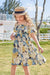 Arshiner Girls Summer Floral Ruffle Sundress Cold Shoulder Casual Holiday Dresses