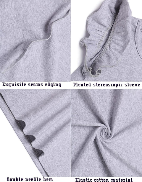 Arshiner Little Girls Plain Flutter T Shirts Ruffle Sleeve Tank Tops