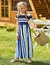 Arshiner Girls Long Sleeve Solid Loose Casual Maxi Dress with Pockets 5-13 Years