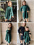 Arshiner Girls Sweater Dress Knit Crew Neck Lantern Sleeve Solid Twirl Dresses