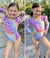 Arshiner Girls Gymnastics Leotards Ruffle Long Sleeve Shimmer Ballet Unitard Dancewear for 3-10 Years
